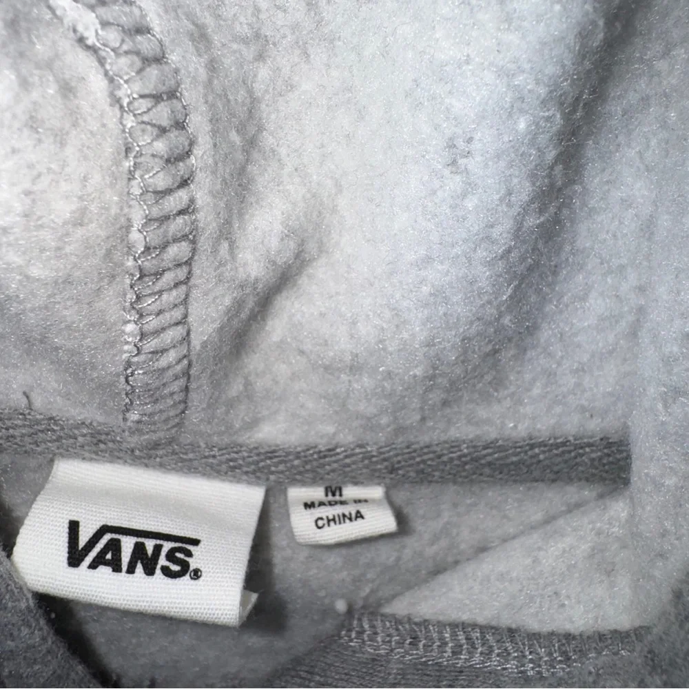 Vans Gray Cropped Hoodie Sweatshirt Women’s Size M‎